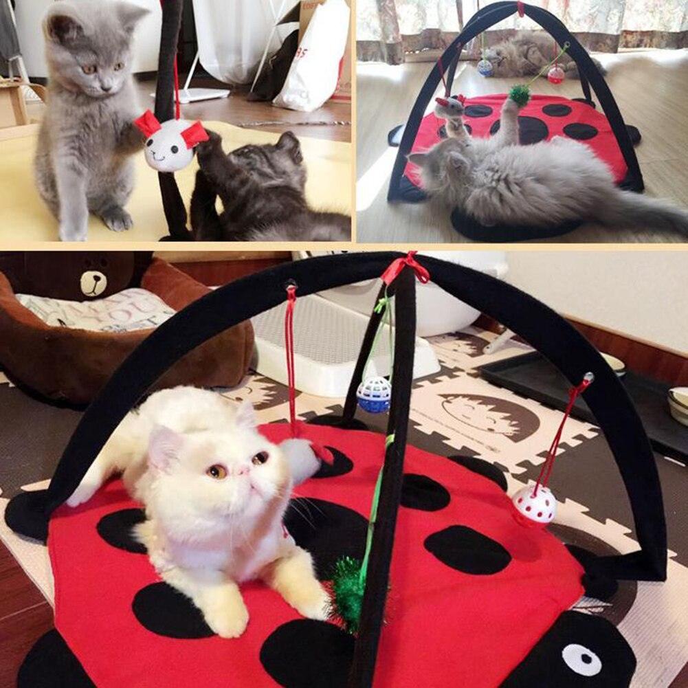 Cat Play Mat With Arch Toys