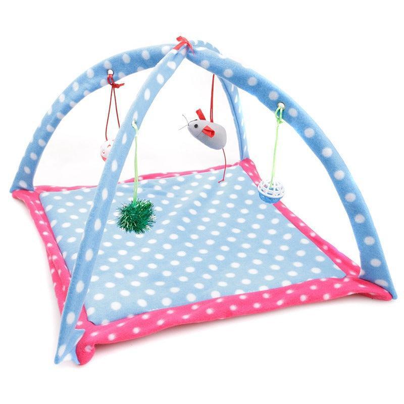 Cat Play Mat With Arch Toys