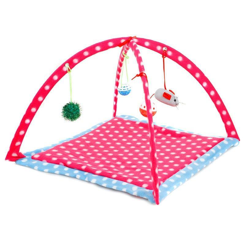 Cat Play Mat With Arch Toys