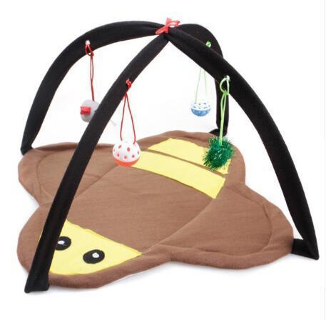 Cat Play Mat With Arch Toys